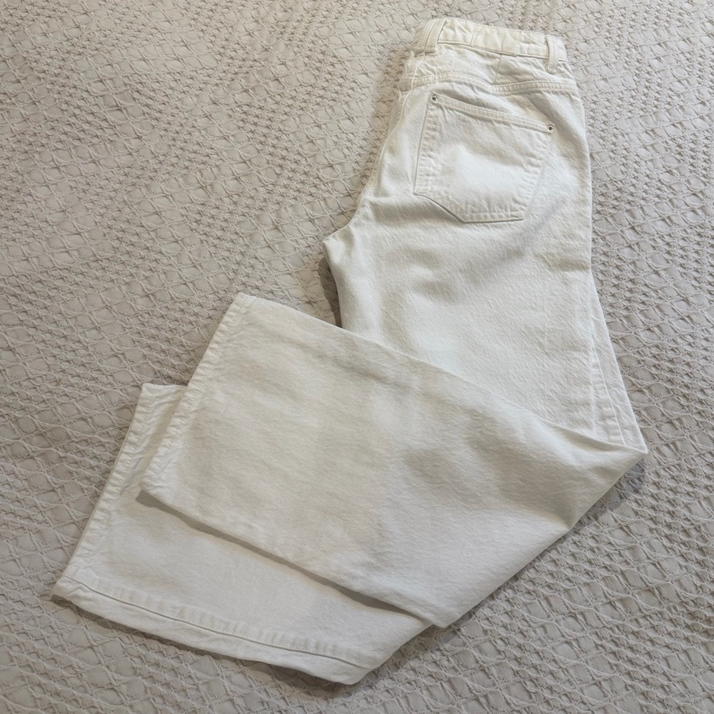 Zara Women's High Rise Jeans - White